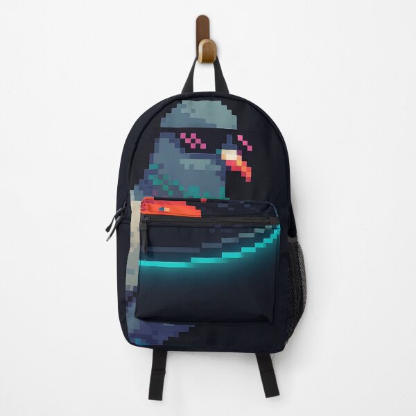 Item preview, Pixel Pigeon Riding Neon Hoverboard designed and sold by SassyArtistry.
