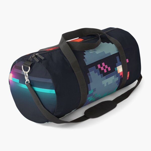 Item preview, Pixel Pigeon Riding Neon Hoverboard designed and sold by SassyArtistry.