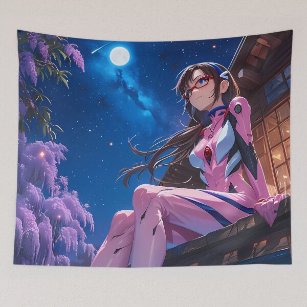 Item preview, Illustrious Makinami Mari Neon Genesis Evangelion Anime Futuristic Moonlit Elegance designed and sold by mildaclairmo.