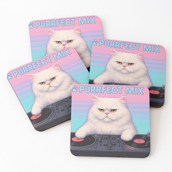 Item preview, DJ Cat Droppin’ the Purrfect Mix designed and sold by SassyArtistry.