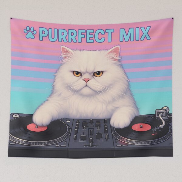 Item preview, DJ Cat Droppin’ the Purrfect Mix designed and sold by SassyArtistry.