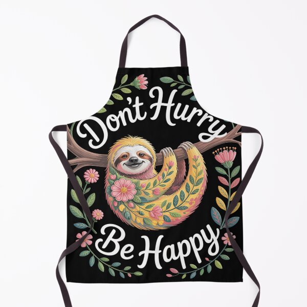 Item preview, Don't Hurry Be Happy, Cute Lazy Funny Sloth designed and sold by Hlz-0118.