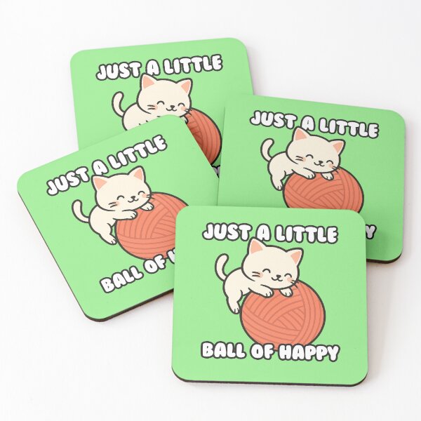 Item preview, Just a Little Ball Of Happy Cat designed and sold by ChromaWears.