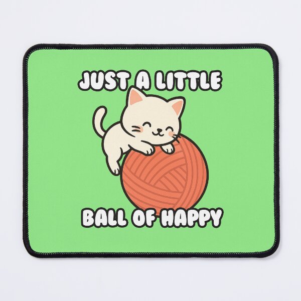 Item preview, Just a Little Ball Of Happy Cat designed and sold by ChromaWears.