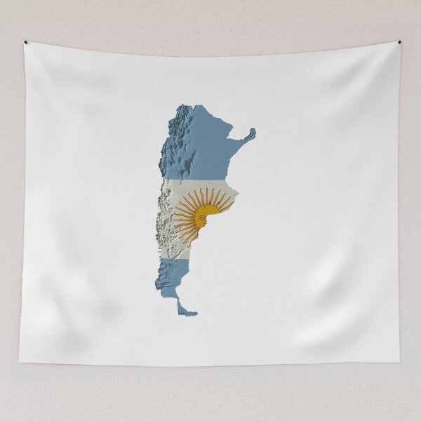 Item preview, Argentina relief map designed and sold by Overlaymaps-.