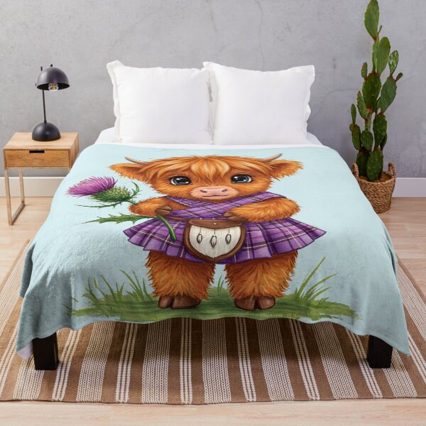 Item preview, Scottish Highland Cow Thistle designed and sold by Tau Tia L Douglass.