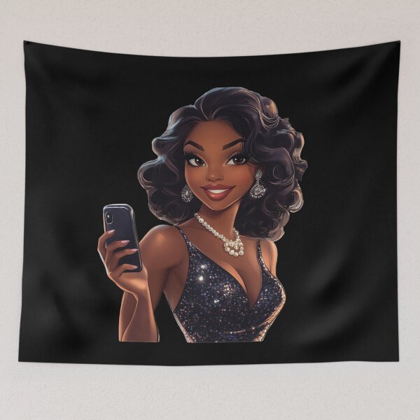 Item preview, Urban Glam Queen - Chic Sticker with Sparkly Style designed and sold by Myra365Art.