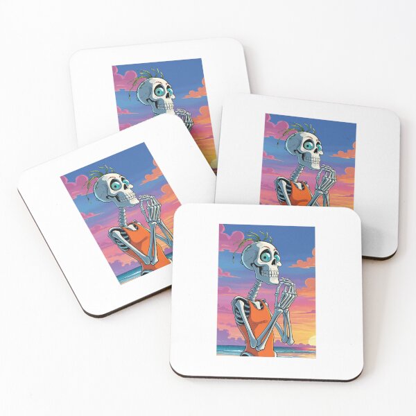 Item preview, skelet who is watching the sunset designed and sold by nicepika.