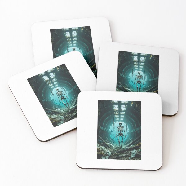 Item preview, skelet that is walking underwater designed and sold by nicepika.
