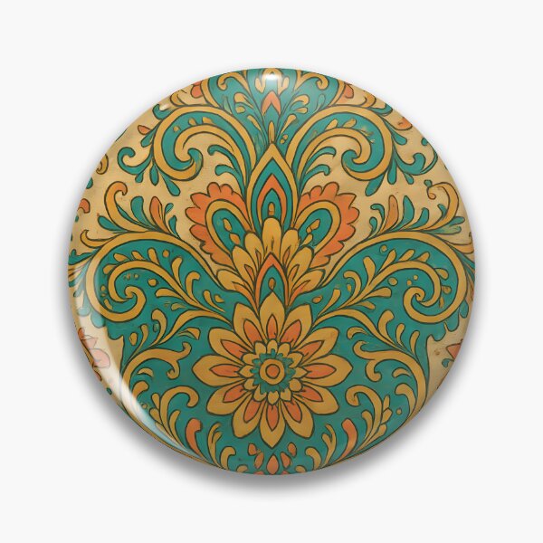 Item preview, Retro Ornamental Damask Pattern designed and sold by SassyArtistry.