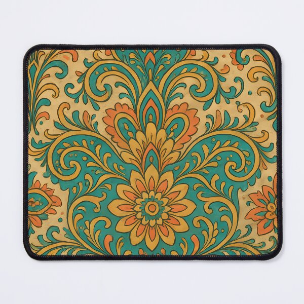 Item preview, Retro Ornamental Damask Pattern designed and sold by SassyArtistry.