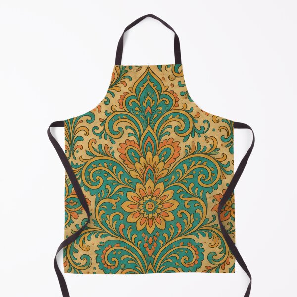 Item preview, Retro Ornamental Damask Pattern designed and sold by SassyArtistry.