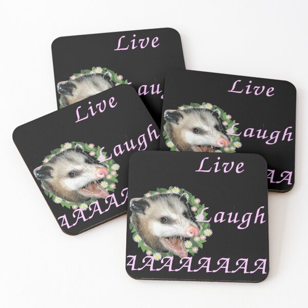 Item preview, live laugh aaaaa - opossum designed and sold by royalblewitup.