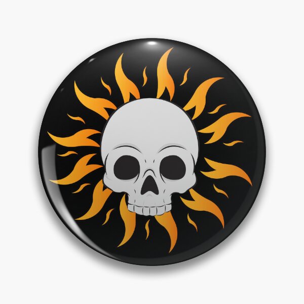 Item preview, skull sun designed and sold by darkthings design.