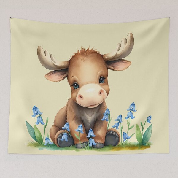 Item preview, Swedish Elk Bluebells designed and sold by Tau Tia L Douglass.