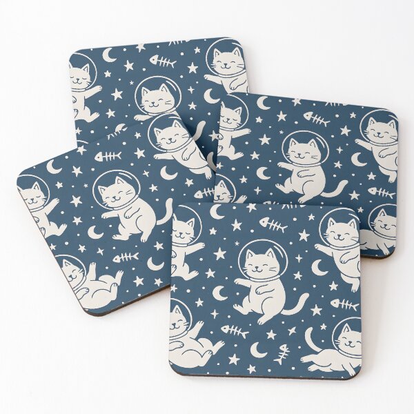Item preview,  Cute Astronaut Cats Floating in Space designed and sold by SassyArtistry.