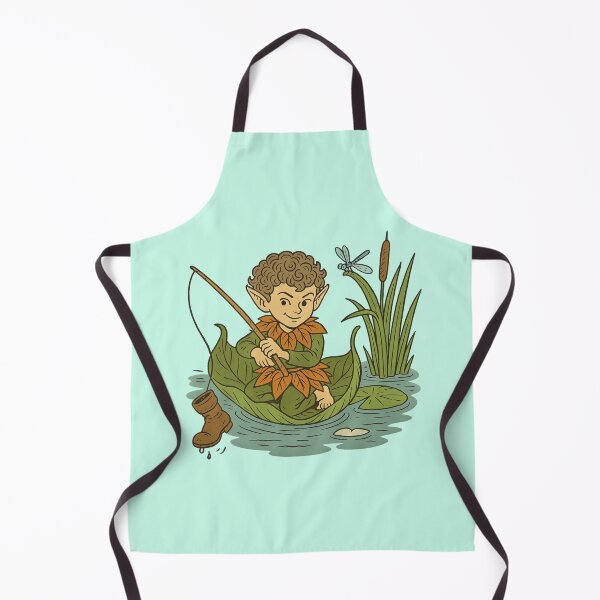 Item preview, Elfin Fishing Day With A Brown Surprise designed and sold by iamdesigns14.