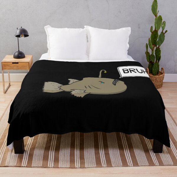 Item preview, Funny Anglerfish Saying Bruh designed and sold by 622Strands.