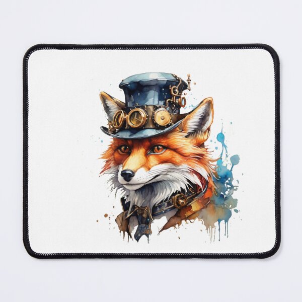Item preview, A steampunk fox with a hat designed and sold by Rose Design & Photos.