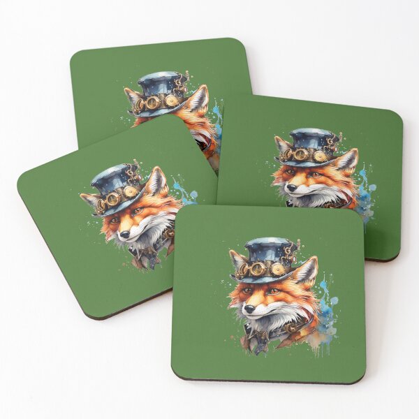 Item preview, A steampunk fox with a hat designed and sold by Rose Design & Photos.