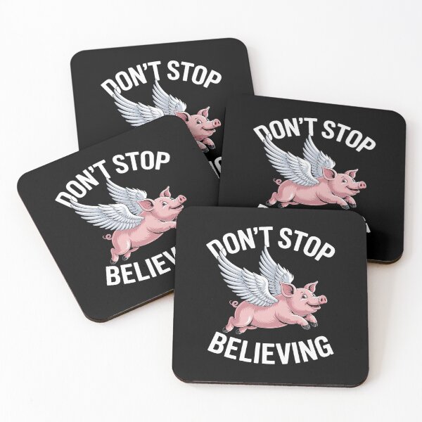 Item preview, Don't Stop Believing Flying Pig With Wings designed and sold by Hlz-0118.