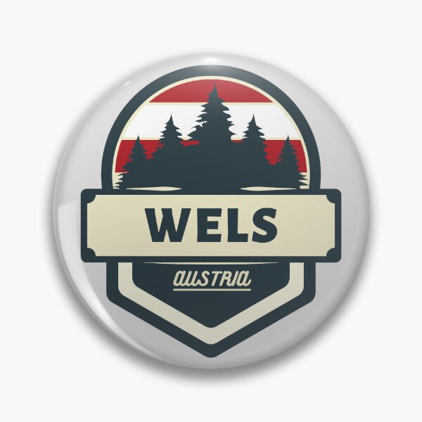 Item preview, Wels Austria Retro Vintage Badge designed and sold by World Designs.