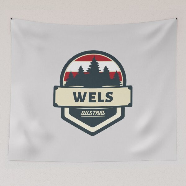 Item preview, Wels Austria Retro Vintage Badge designed and sold by World Designs.