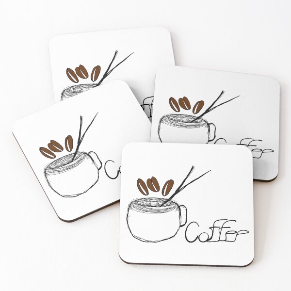 Item preview, Coffee cup with branch and coffee beans designed and sold by nongsao4.
