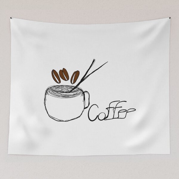 Item preview, Coffee cup with branch and coffee beans designed and sold by nongsao4.