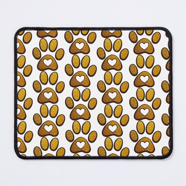 Item preview, Glitter Gold Paw Heart, Cat Print designed and sold by GoldenSunsetBloom.