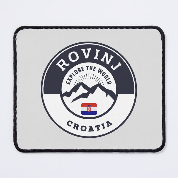 Item preview, Rovinj Croatia Black and White Crest designed and sold by World Designs.