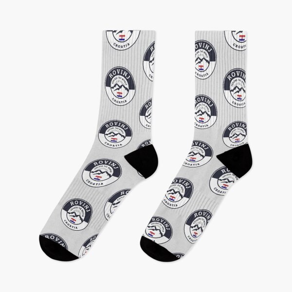 Item preview, Rovinj Croatia Black and White Crest designed and sold by World Designs.