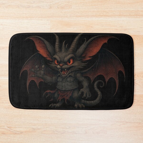 Item preview, Creepy Cute Demon Cat Bat Wings Gothic Horror Fantasy Artwork designed and sold by Daagath.
