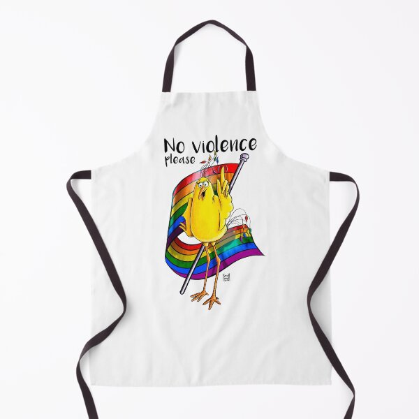 Item preview, PRIDE 2025, Gay Flag Bird, “No Violence” designed and sold by Didakdc.