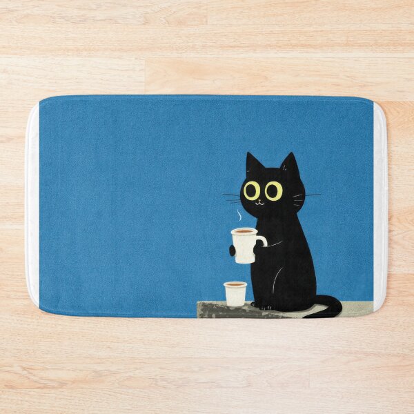 Item preview, Two Coffees, One Cat – Quiet Morning by the Pond designed and sold by Tenalxp.
