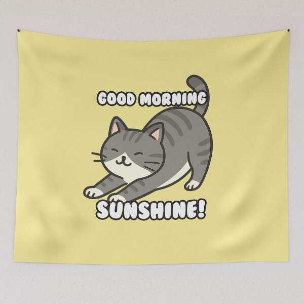 Item preview, Good morning, Sunshine! Cat designed and sold by ChromaWears.