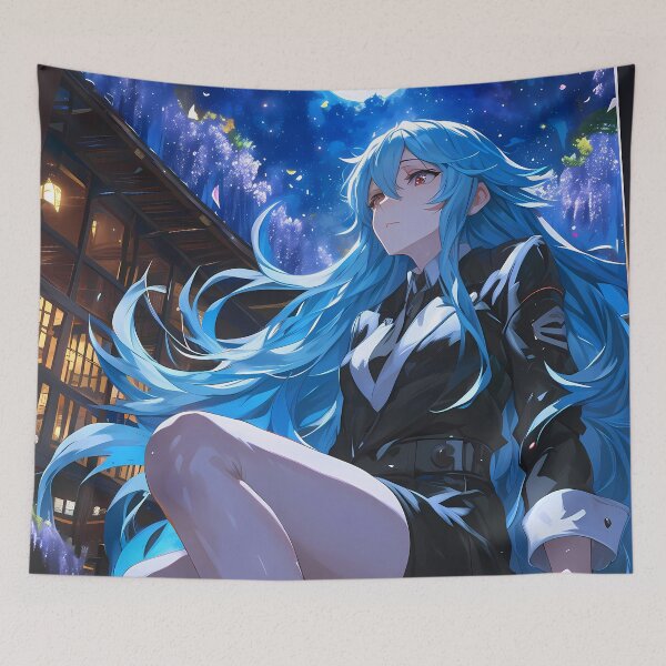 Item preview, Esdeath Akame Ga Kill Anime Girl Blue Hair Night Reflections designed and sold by earlobejerk.