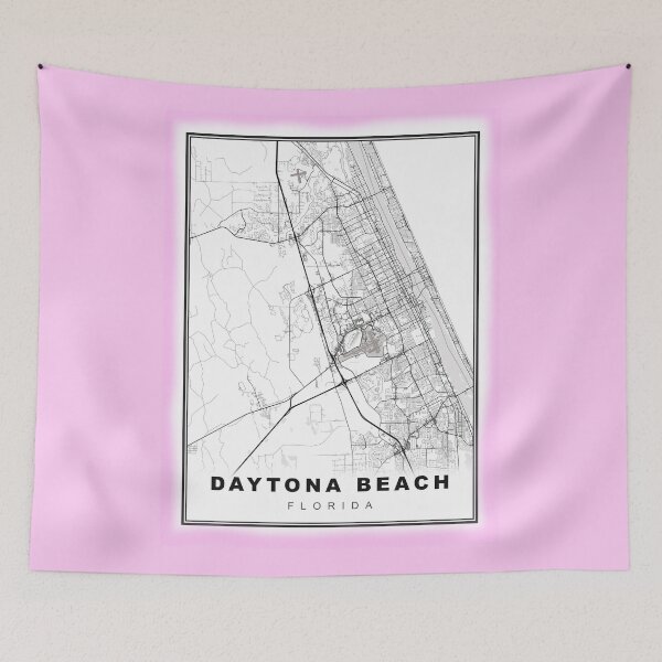 Item preview, Minimalist Daytona Beach Map designed and sold by Tamas Das.