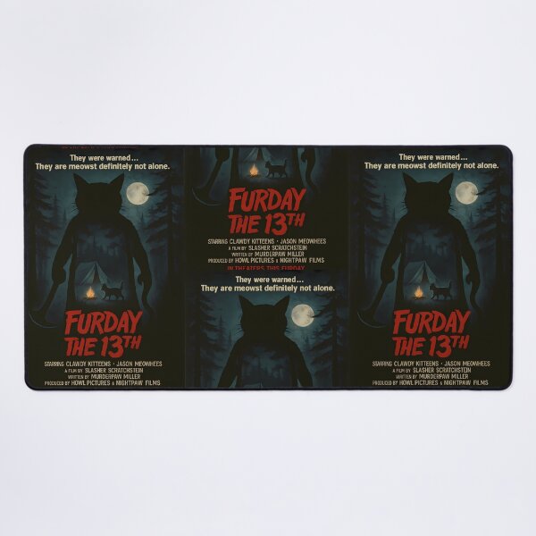 Item preview, "Furday the 13th" Cat Horror Parody - Meowst Definitely Not Alone! designed and sold by vanko-vnc.