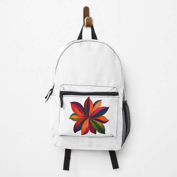 Item preview, Vibrant Twisting Petal Flower - Abstract Rainbow Mandala Art designed and sold by ArtfulWeave.