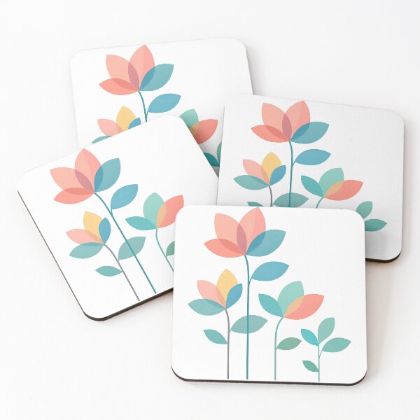 Item preview, Modern Pastel Flower Growth - Minimalist Botanical Family Design designed and sold by ArtfulWeave.