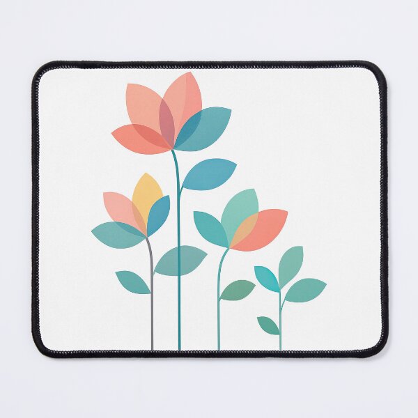 Item preview, Modern Pastel Flower Growth - Minimalist Botanical Family Design designed and sold by ArtfulWeave.