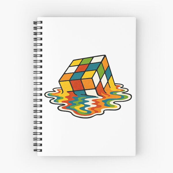 Item preview, Melting Rubik’s Cube - Trippy Retro Puzzle Art designed and sold by ArtfulWeave.