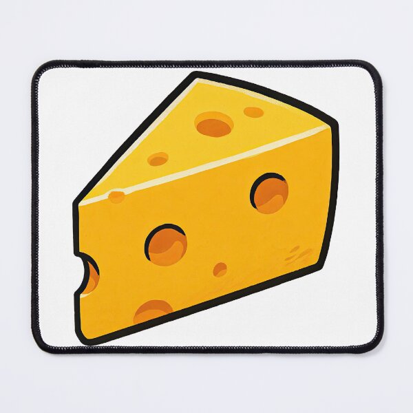 Item preview, Cartoon Swiss Cheese Slice - Fun Food Illustration designed and sold by ArtfulWeave.