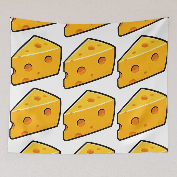 Item preview, Cartoon Swiss Cheese Slice - Fun Food Illustration designed and sold by ArtfulWeave.