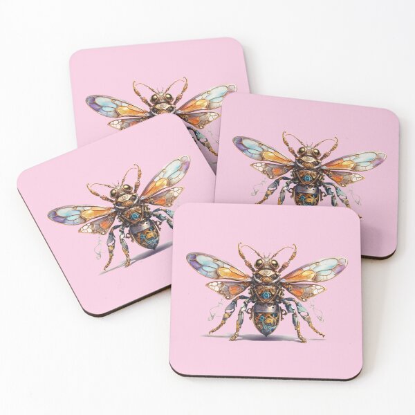 Item preview, A steampunk bee as a watercolor designed and sold by Rose Design & Photos.