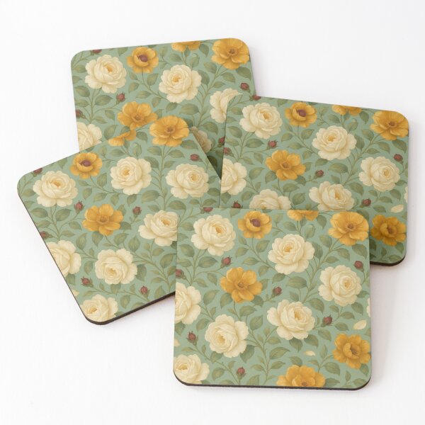 Item preview, Ivory Gold Tapestry – Seamless Floral Classic designed and sold by windylize.