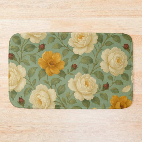 Item preview, Ivory Gold Tapestry – Seamless Floral Classic designed and sold by windylize.