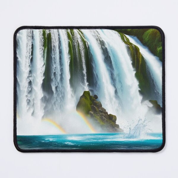 Item preview, Rainbow Cascade - Majestic Tropical Waterfall designed and sold by Arkeso.