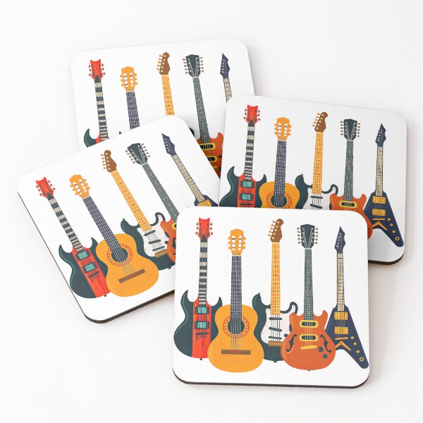 Item preview, Guitar Collection Art - Vintage and Electric Instrument Design designed and sold by ArtfulWeave.